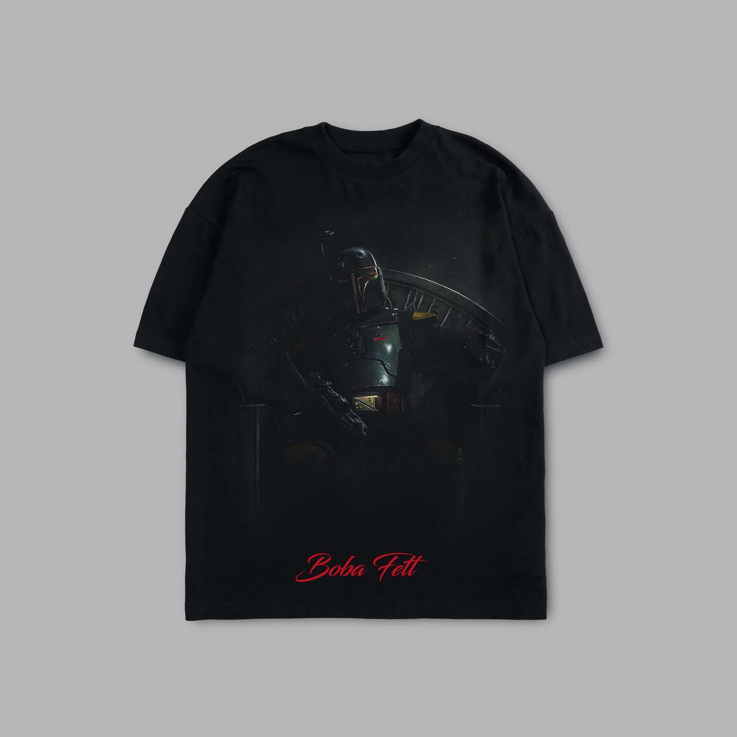 BOBA FETT: BOUNTY HUNTER 'LIMITED' 8oz OVERSIZED TEE IN BLACK