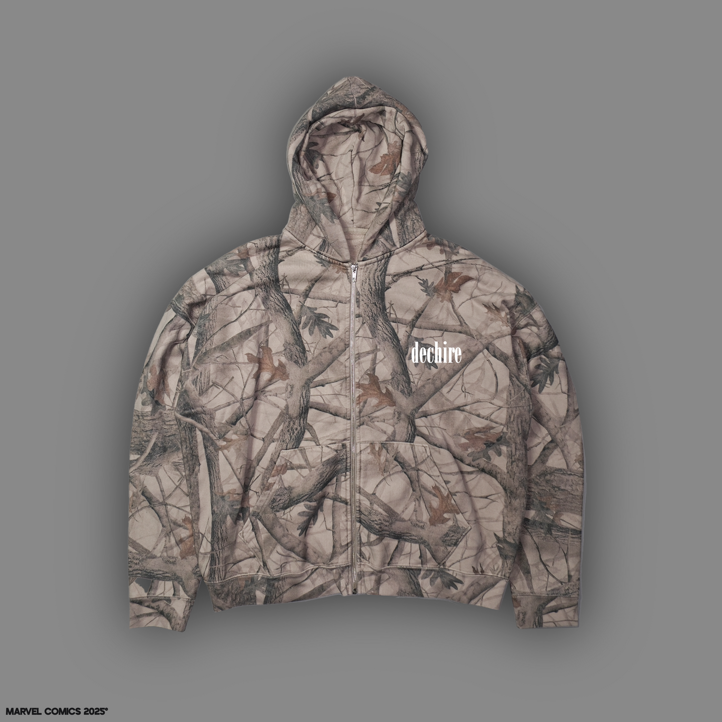 RTB4L V1 "1 OF 50" DL:MADE ZIP HOODIE IN WOODLAND CAMO