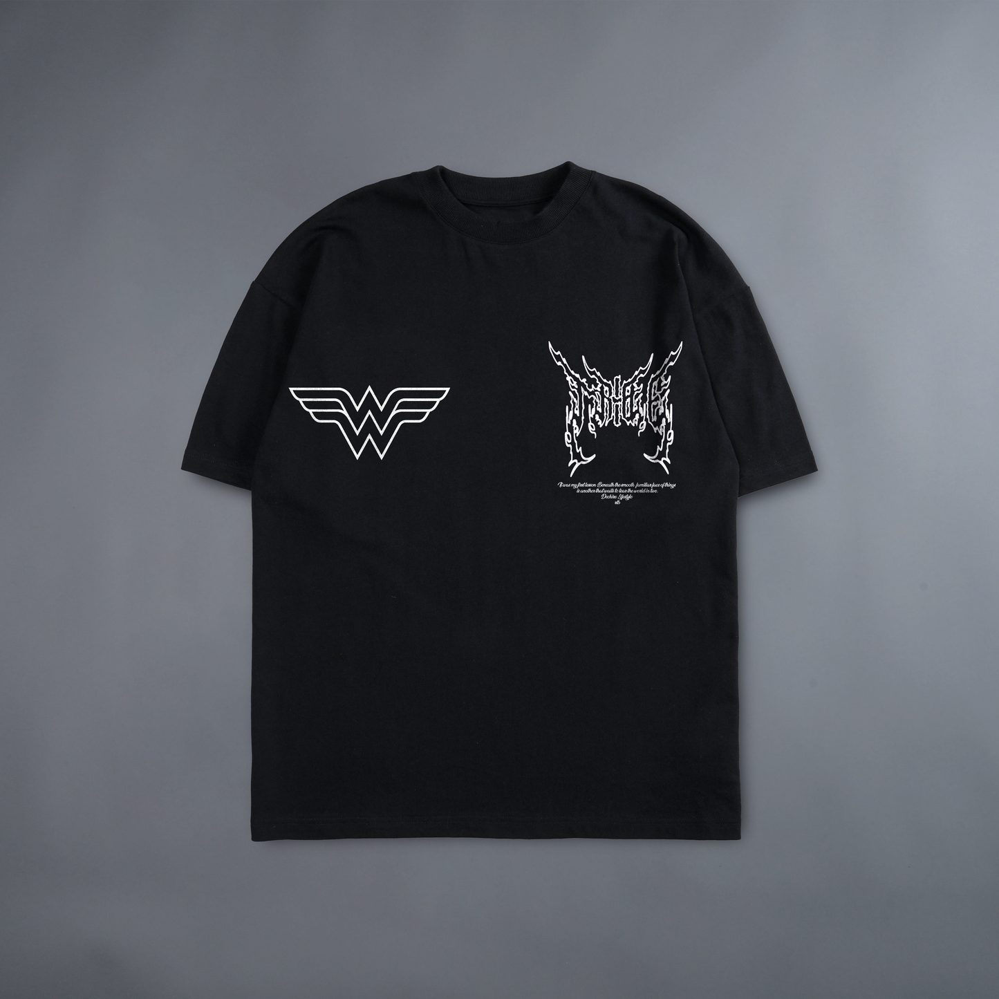 TEK CIRCE v. WONDER WOMAN 92' 'LIMITED' 8.5oz LA:MADE WGD TEE IN BLACK