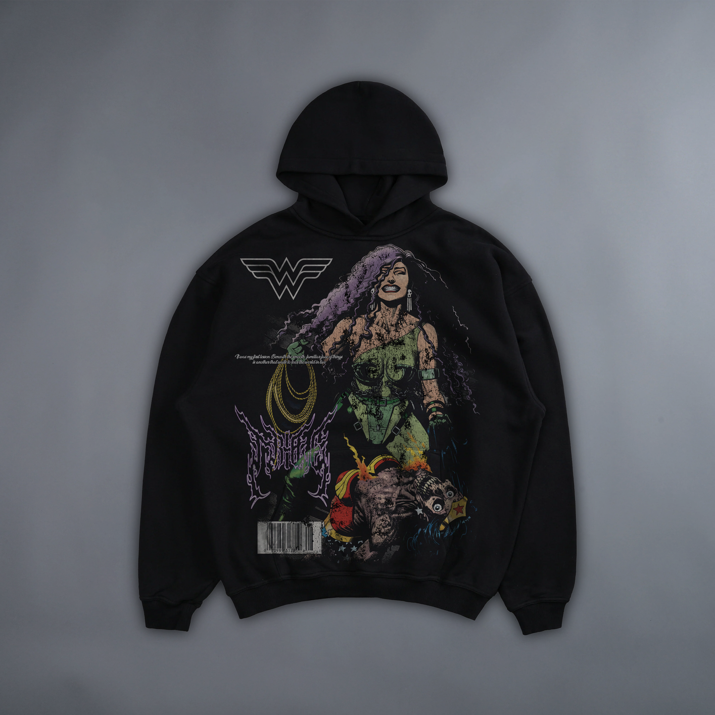 TEK CIRCE v. Wonder Woman 92' '1 of 50' LA:MADE HOODIE IN BLACK