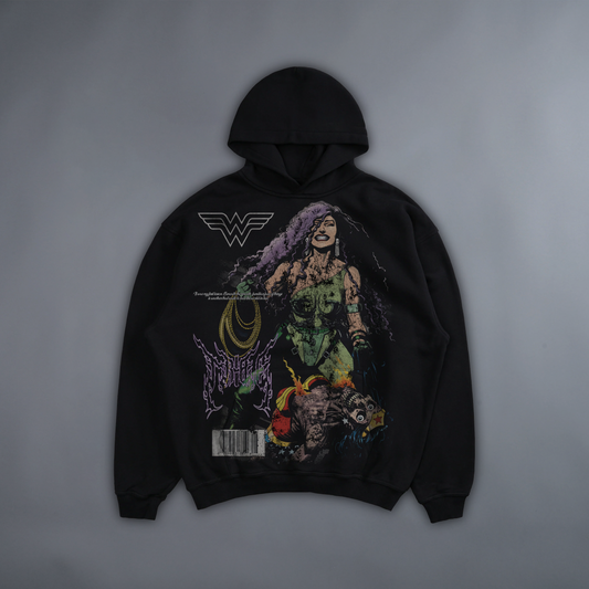 TEK CIRCE v. Wonder Woman 92' '1 of 50' LA:MADE HOODIE IN BLACK