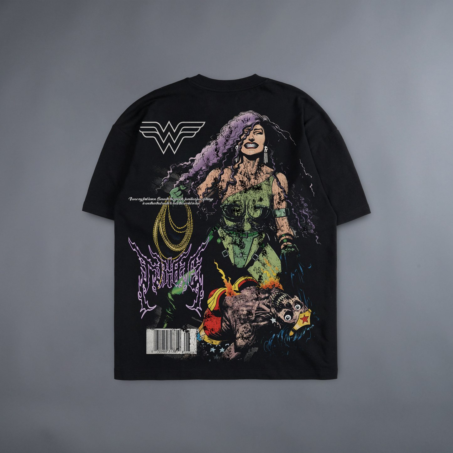 TEK CIRCE v. WONDER WOMAN 92' 'LIMITED' 8.5oz LA:MADE WGD TEE IN BLACK