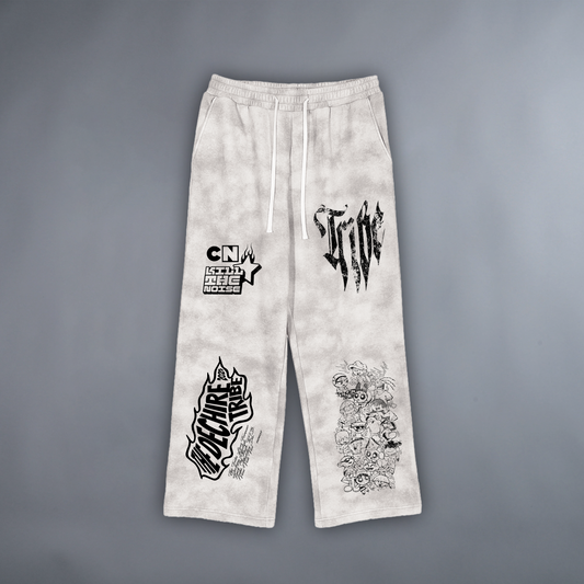 DL x CN // © '1 OF 100' WIDE LEG CLOUD SWEATS