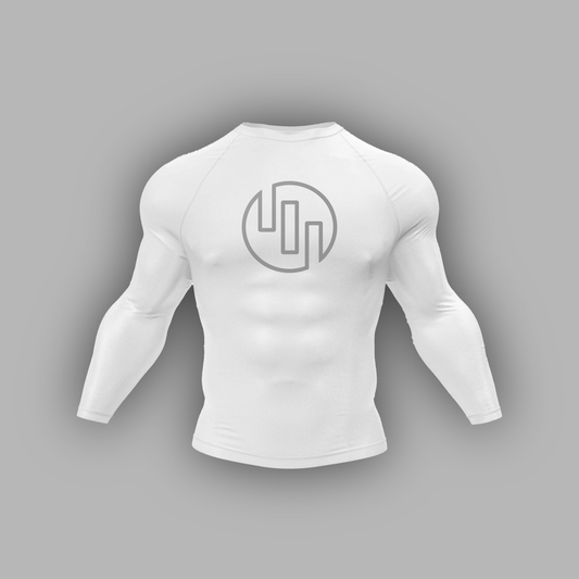 VILTRUMITE '1 OF 50' DL:MADE COMPRESSION L/S TEE IN CLOUD WHITE