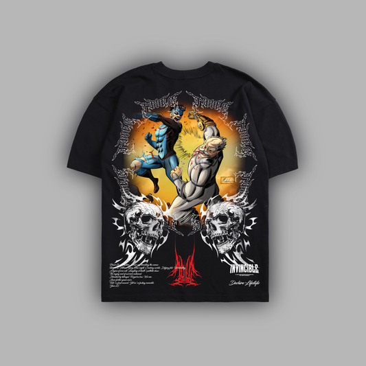 CONQUEST v. MARK 'LIMITED' 6.8oz OVERSIZED TEE IN BLACK