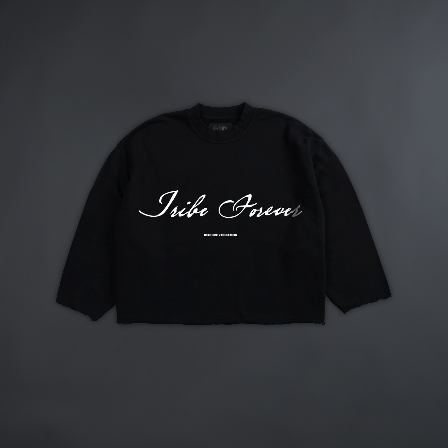 PIKACHU: 10 MILLION VOLT THUNDER RAW EDGE CROPPED CREWNECK