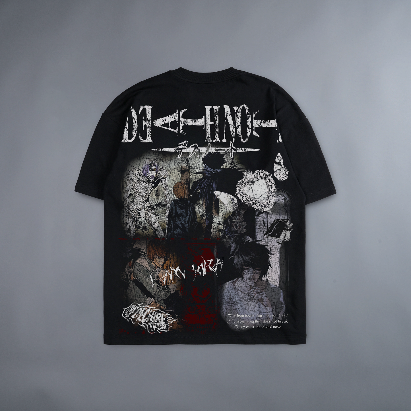 DEATHNOTE: THE IRON HEART '1 OF 20' DROP SHOULDER TEE IN BLACK