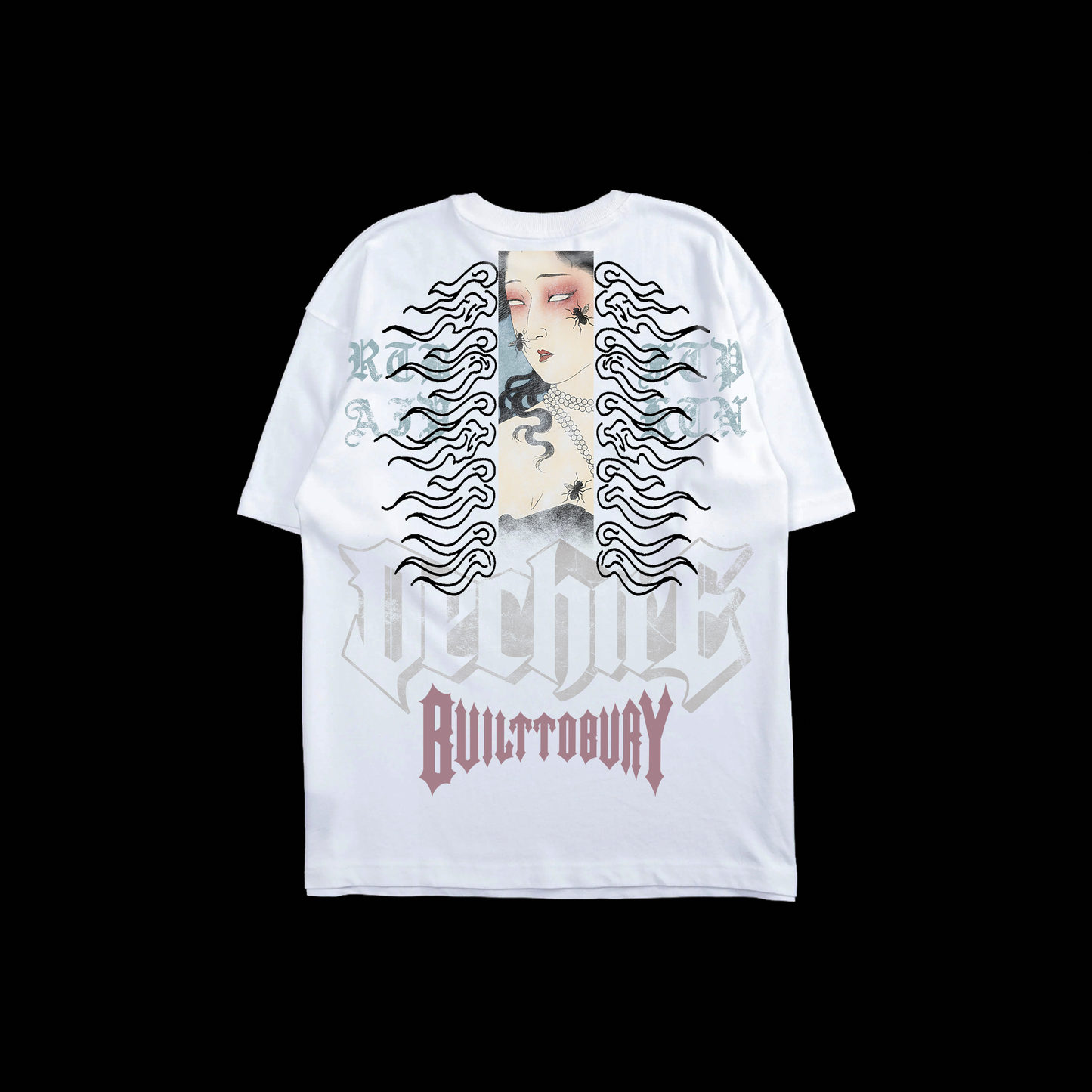 BEHIND THE MASK 'LIMITED' OVERSIZED TEE WHITE