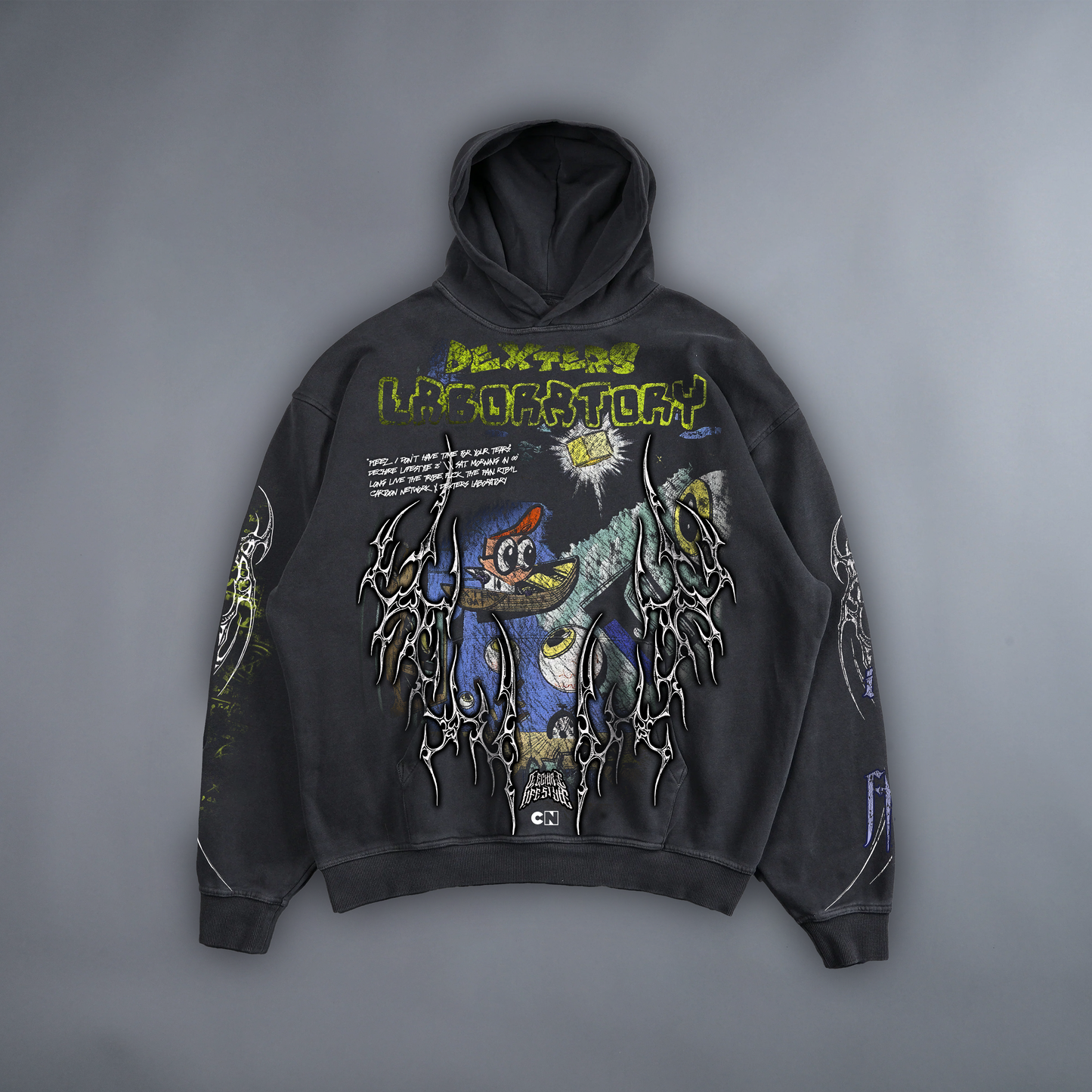 GET OUTTA MY LAB! '1 OF 100' FRENCH TERRY LA:MADE HOODIE IN POTASSIUM WASHED GREY