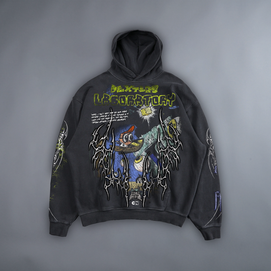 GET OUTTA MY LAB! '1 OF 100' FRENCH TERRY LA:MADE HOODIE IN POTASSIUM WASHED GREY