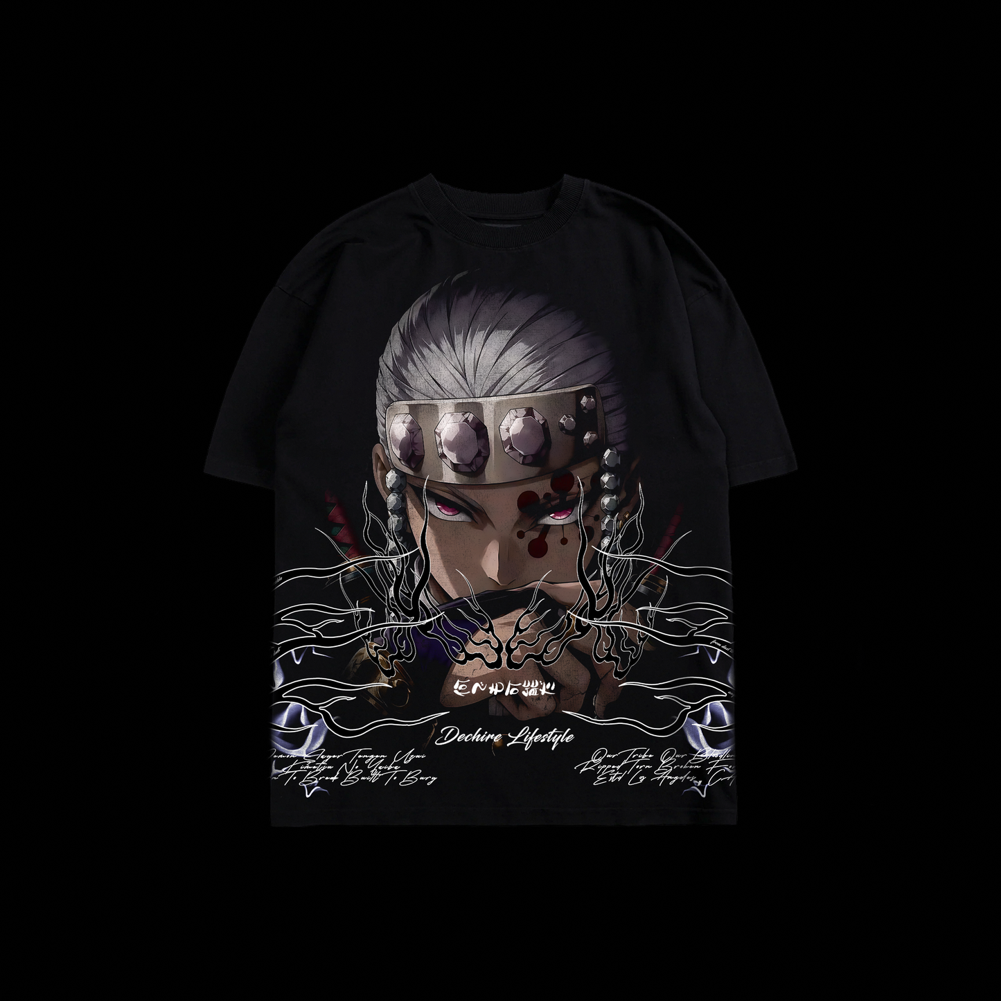 FADING SYMPHONY '1 OF 500' OS TEE IN BLACK
