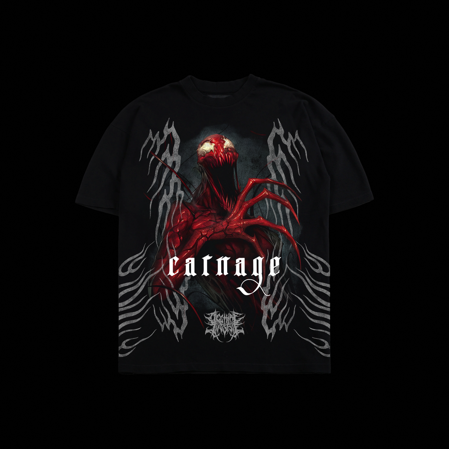 A MOSIAC OF CARNAGE ' 1 OF 500' OS TEE IN BLACK