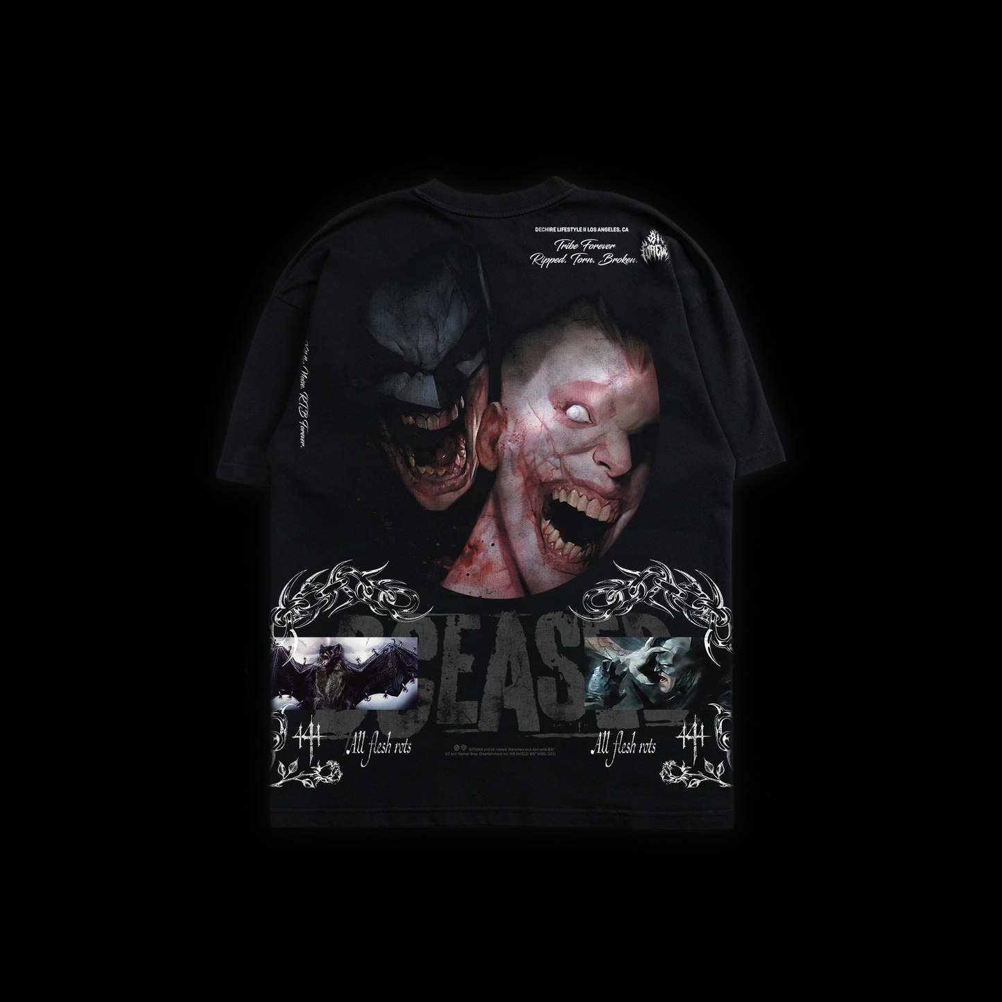 UNDEAD KNIGHT | ALL FLESH ROTS 'SERIES ZERO' OS TEE IN BLACK