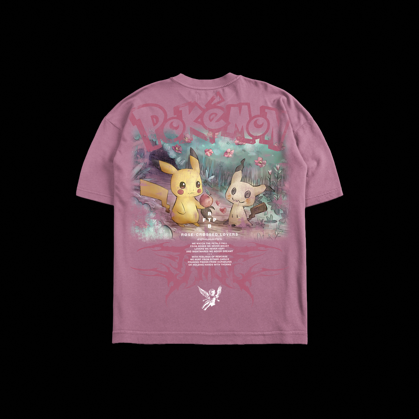 PIKA-BOO! | RCL 'LIMITED' OS TEE IN DUSTY PINK