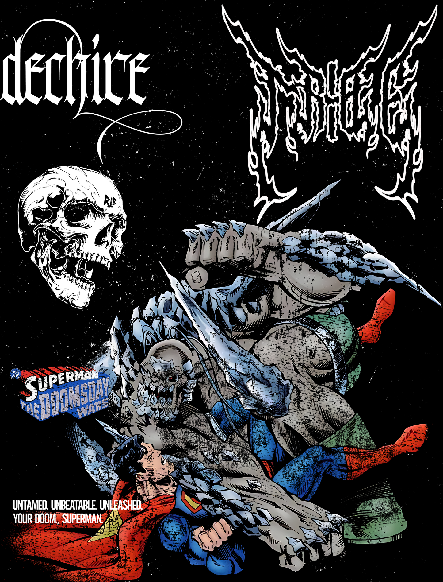 TEK DOOMSDAY: UNTAMED 'LIMITED' 8.5oz LA:MADE WGD TEE IN BLACK)