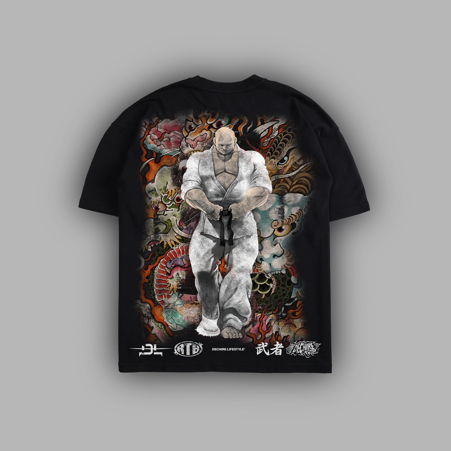 DOPPO:GRANDMASTER 'LIMITED' 6oz OVERSIZED TEE IN BLACK