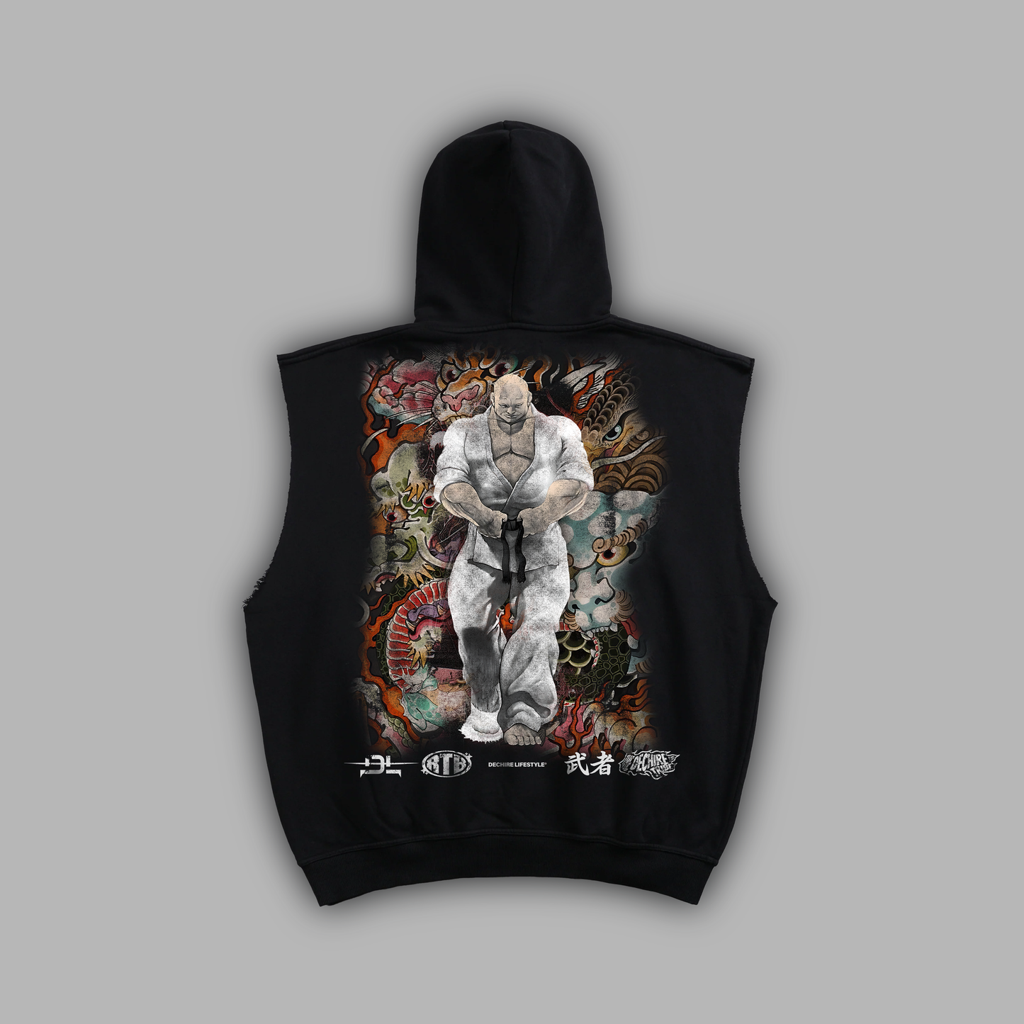 GRANDMASTER 'LIMITED' CUTOFF MUSCLE HOODIE