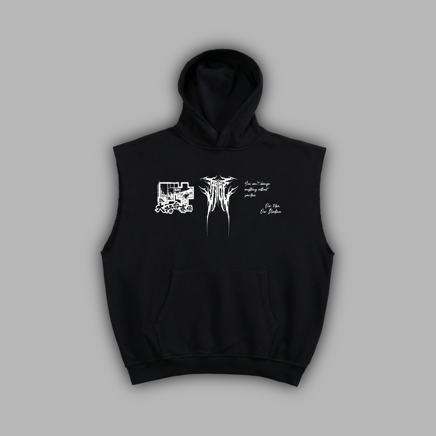 GRANDMASTER 'LIMITED' CUTOFF MUSCLE HOODIE