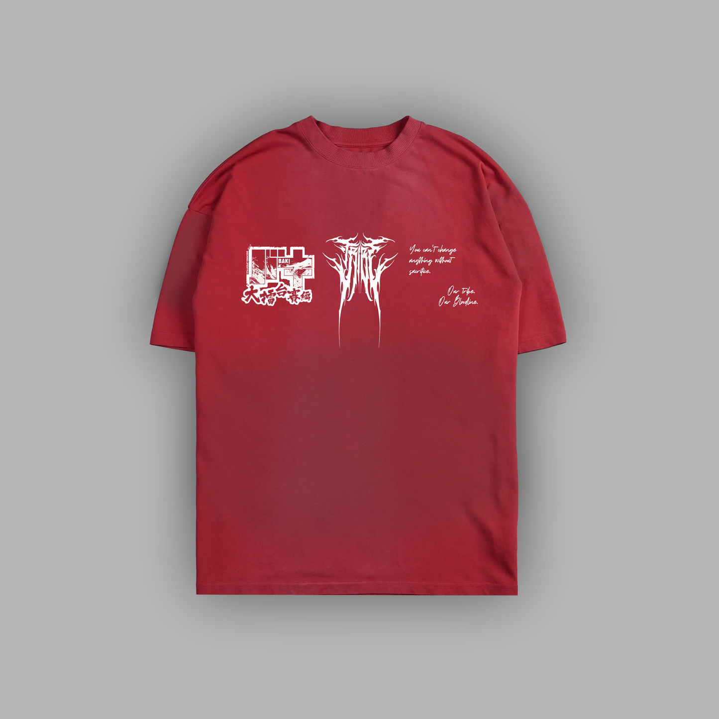 DOPPO: GRANDMASTER '1 OF 50' 9oz OS BLOOD RED TEE