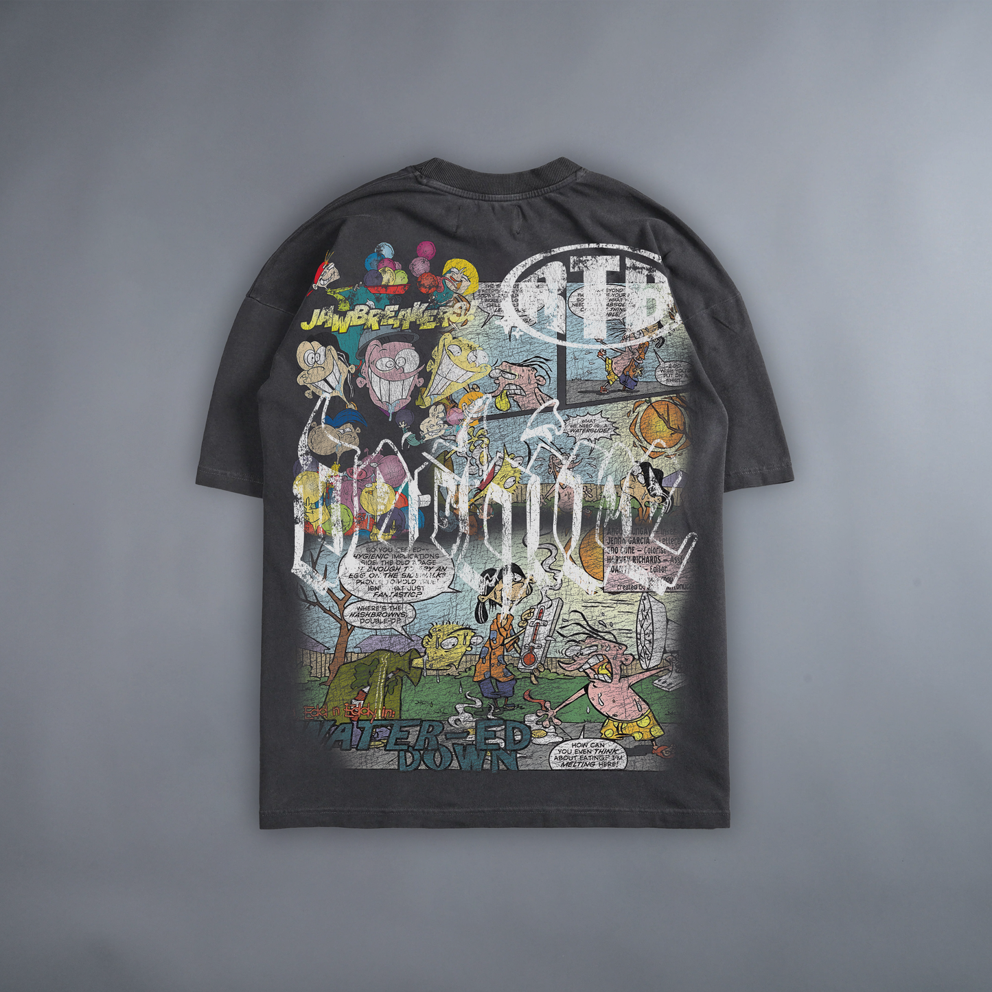 JAWBREAKERS!!! 'LIMITED' 240X BOXY OVERSIZED TEE IN GREY