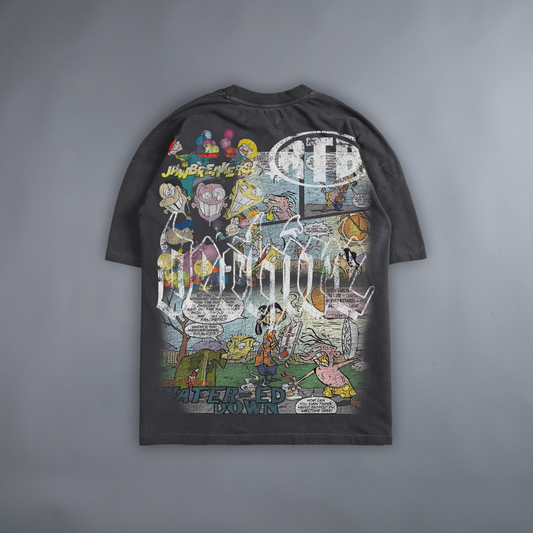 JAWBREAKERS!!! 'LIMITED' 240X BOXY OVERSIZED TEE IN GREY