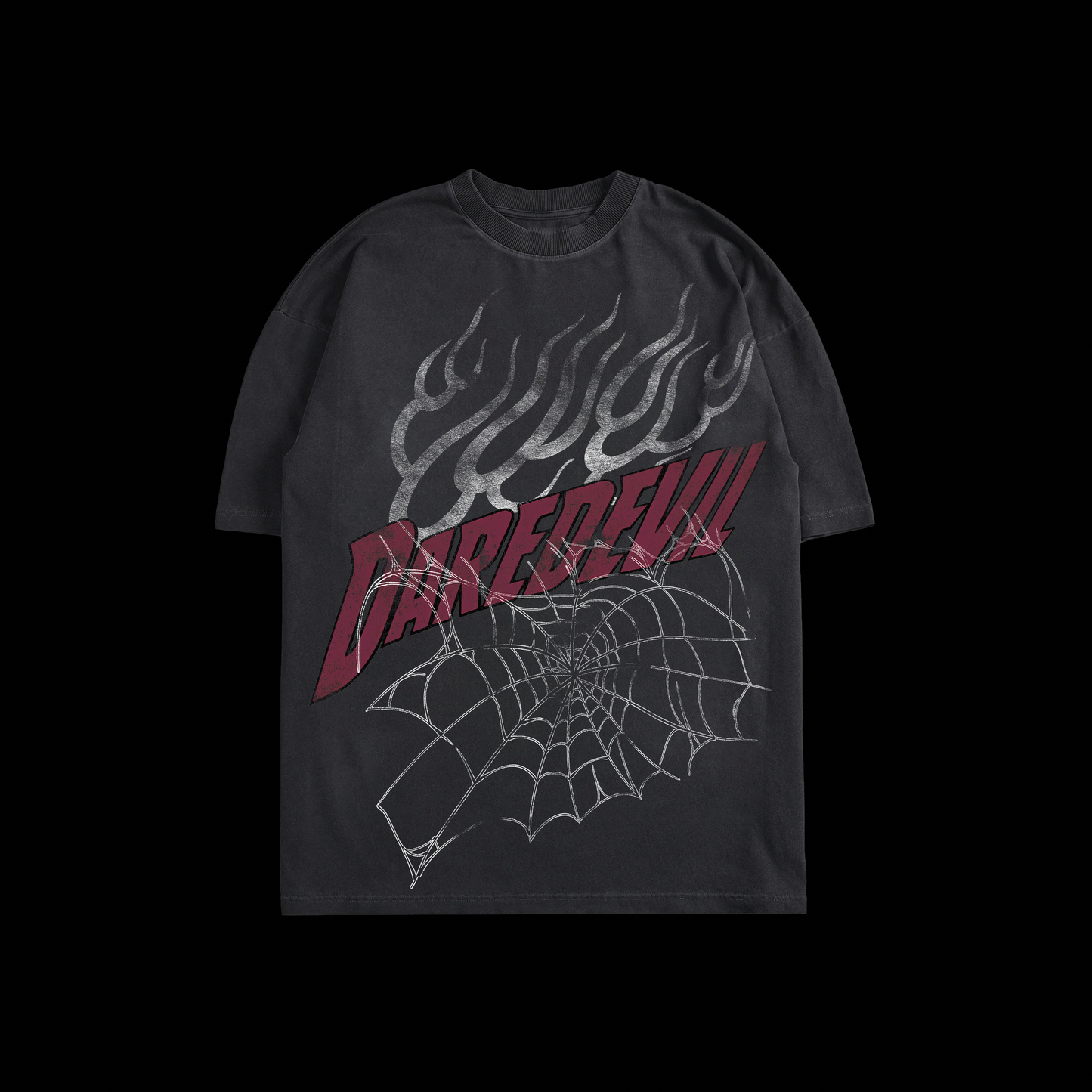DAREDEVIL & SPIDEY 'TEAM UP EDITION' OS TEE IN GRAY & BLACK