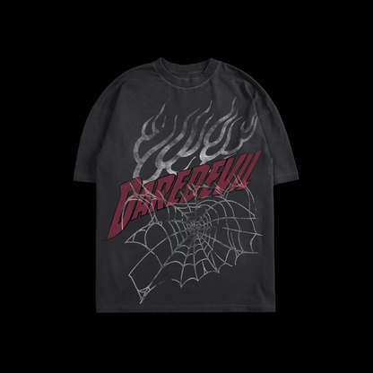 DAREDEVIL & SPIDEY 'TEAM UP EDITION' OS TEE IN GRAY & BLACK