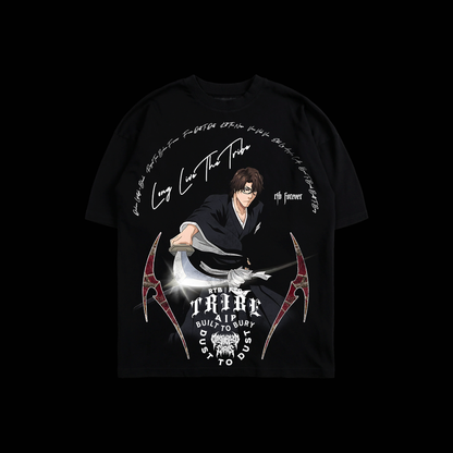 SOSUKE AIZEN | TYBW 'STAMPED CAMO SERIES' OS TEE IN BLACK