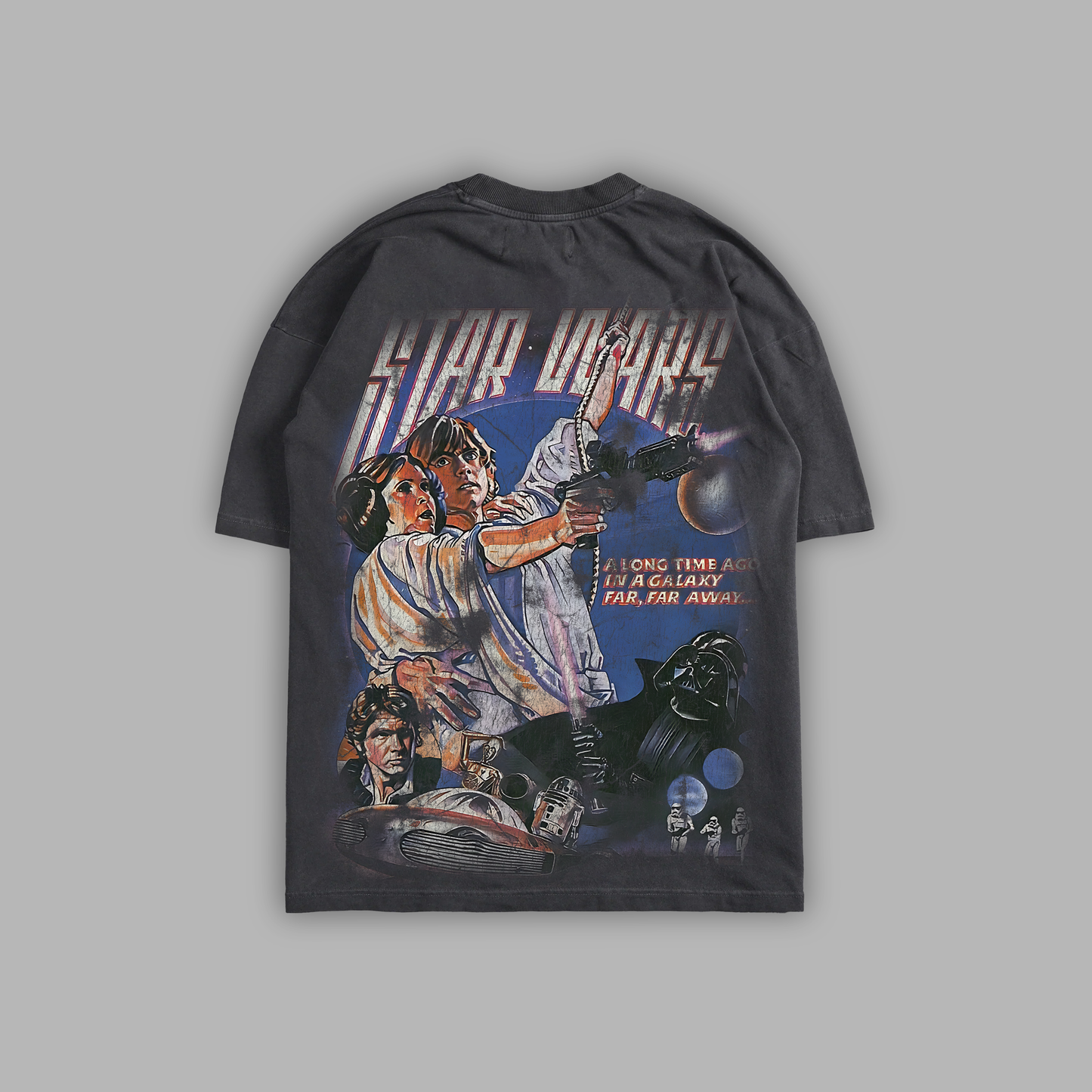 EP. IV A NEW HOPE 'LIMITED' 8oz OVERSIZED TEE IN WASHED GREY