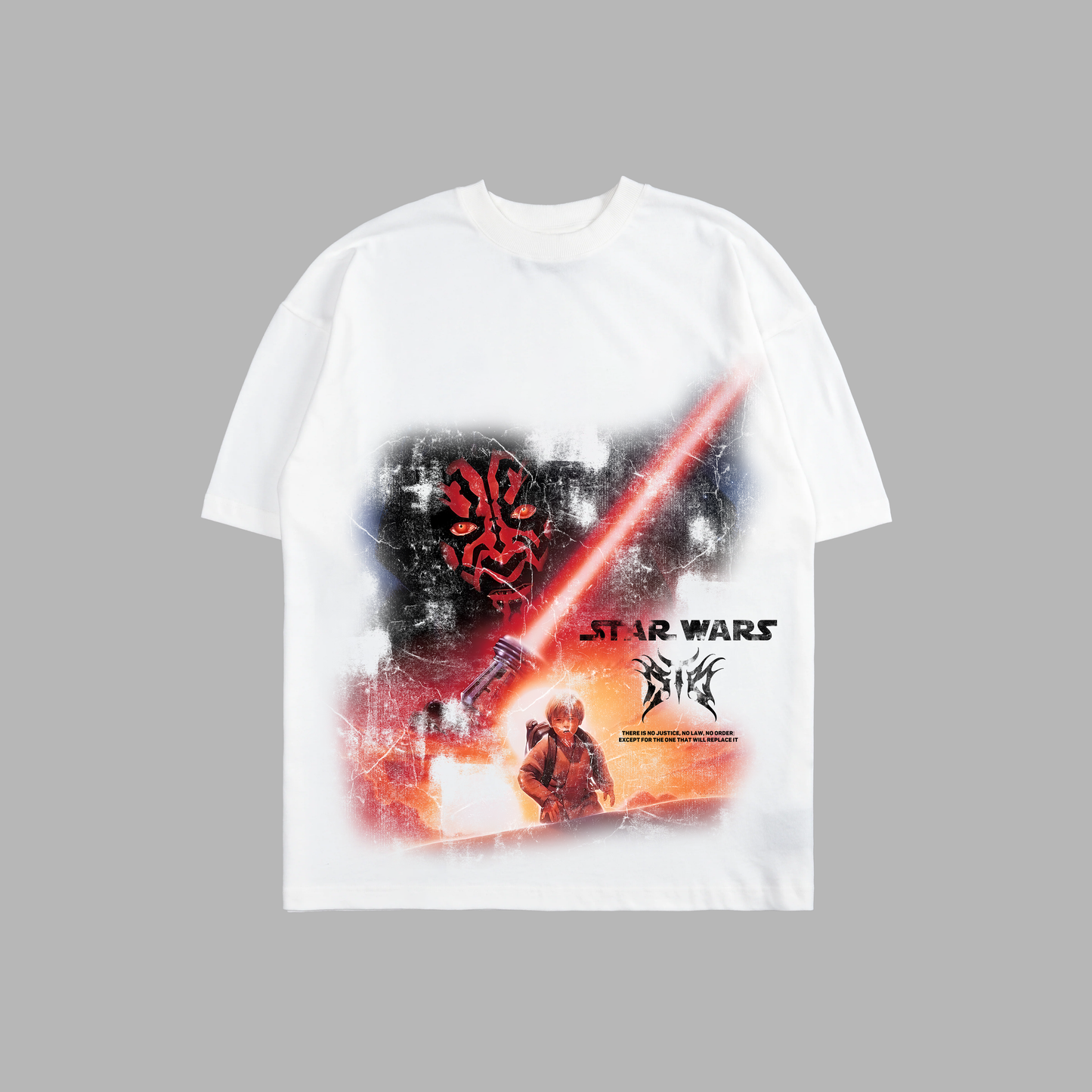 EP. I THE PHANTOM MENACE 'LIMITED' 6oz OVERSIZED TEE IN WHITE