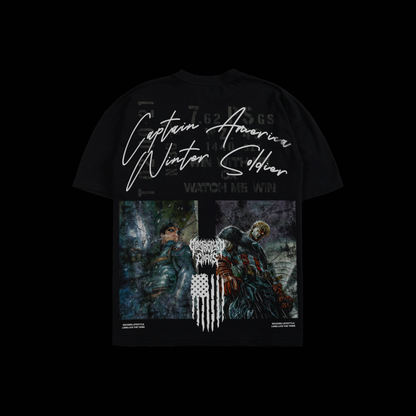 CAP. AMERICA & THE WINTER SOLDIER 'LIMITED' OS TEE IN BLACK