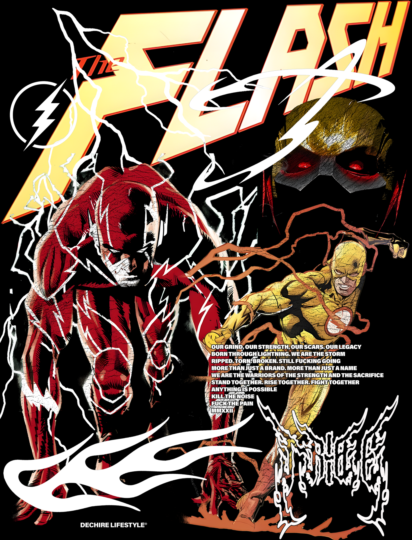 TEK REVERSED! 'LIMITED' 8.5oz LA:MADE WGD TEE IN BLACK