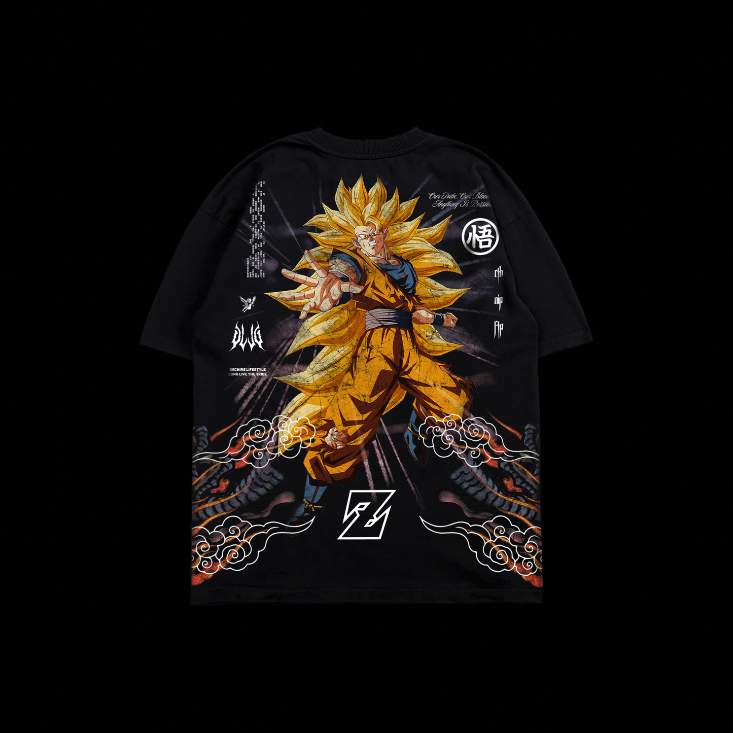 SON GOKU SSJ3 | ULTIMATE TRANSFORMATION '1 OF 500' OS TEE IN BLACK