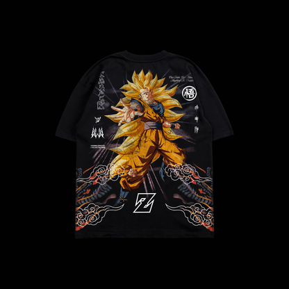 SON GOKU SSJ3 | ULTIMATE TRANSFORMATION '1 OF 500' OS TEE IN BLACK