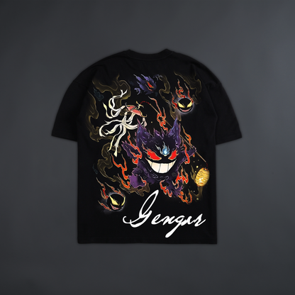 GENGAR & THE GHOSTS 'LIMITED' OVERSIZED TEE IN BLACK