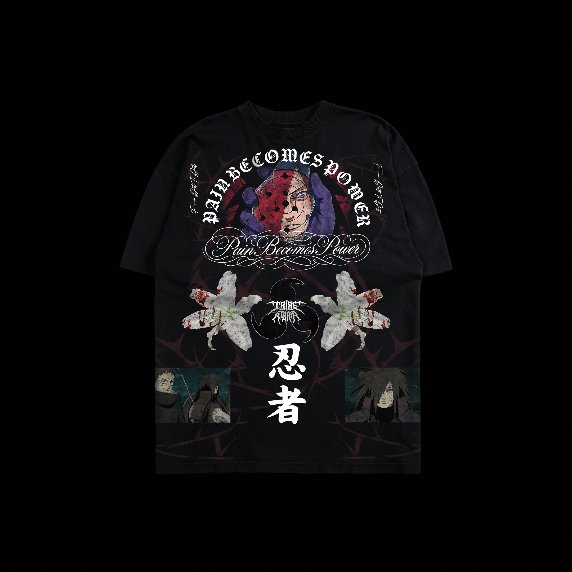 HJDCPP3OF 500' OS TEE IN BLACK – DECHIRE COLLABS