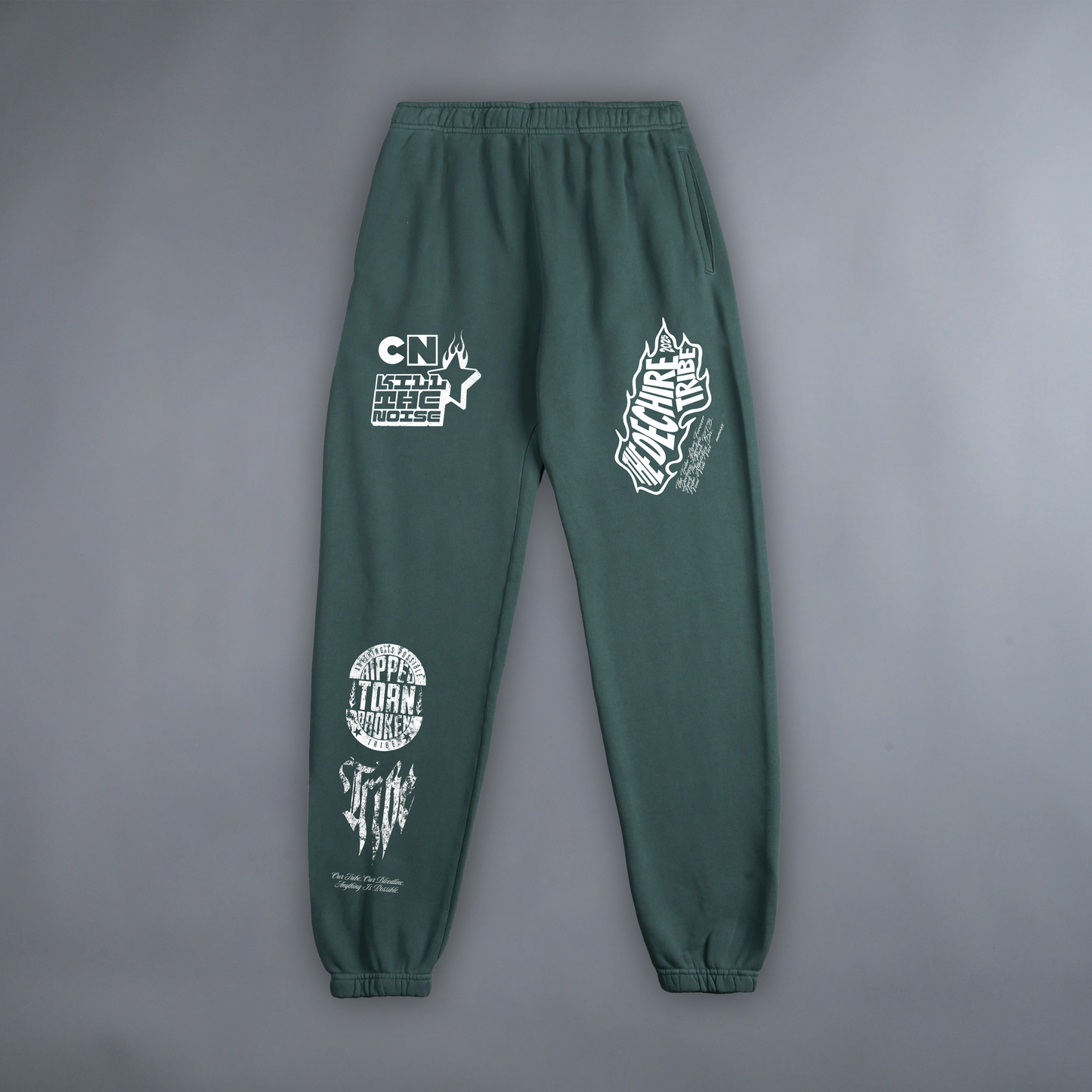 RTB-3 BAGGY LOUNGE SWEATS IN FADED ALPINE GREEN