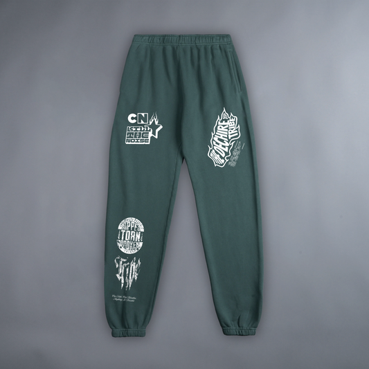 RTB-3 BAGGY LOUNGE SWEATS IN FADED ALPINE GREEN