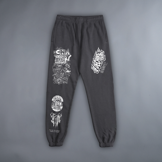 CARTOON TIME! LOUNGE SWEATS IN FADED CHALK GRAY