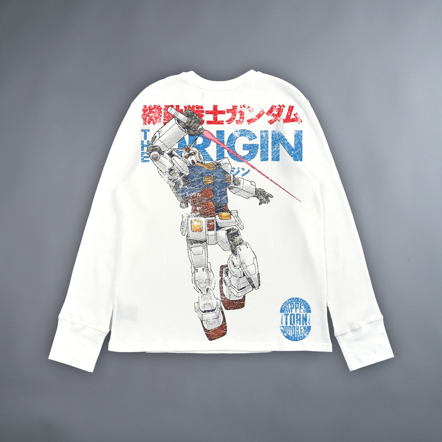 RX-78-2: THE ORIGIN 'LIMITED' L/SLEEVE TEE IN PEARL WHITE