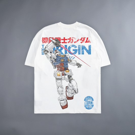 RX-78-2: THE ORIGIN 'LIMITED' 240X BOXY OVERSIZED TEE IN WHITE