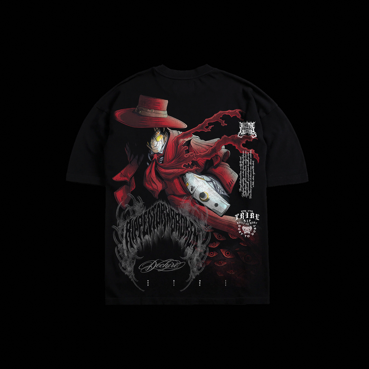 NOCTURNAL EXECUTION 'LIMITED' OS TEE IN BLACK