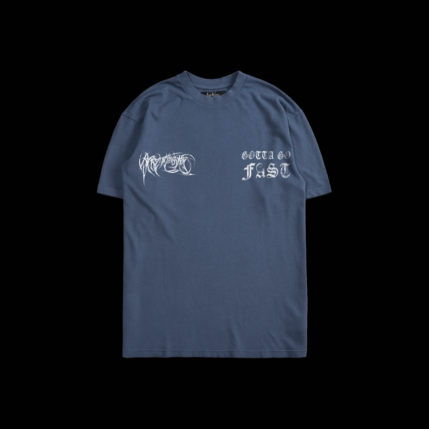 GOTTA GO FAST! 'LIMITED' OS TEE IN FROST BLUE & MAUVE PURPLE