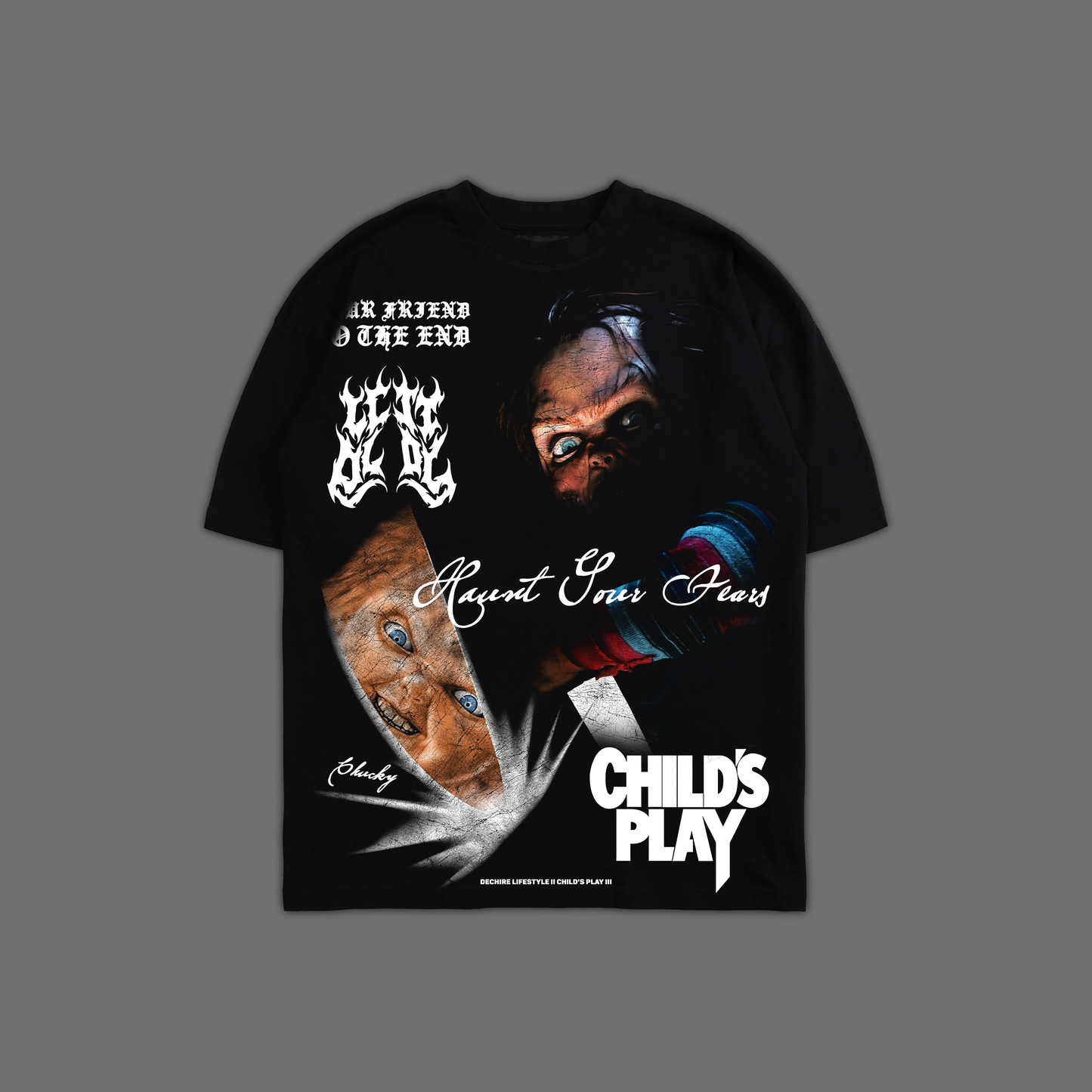 CHILD'S PLAY | CHUCKY '1 OF 200' OVERSIZED TEE IN BLACK