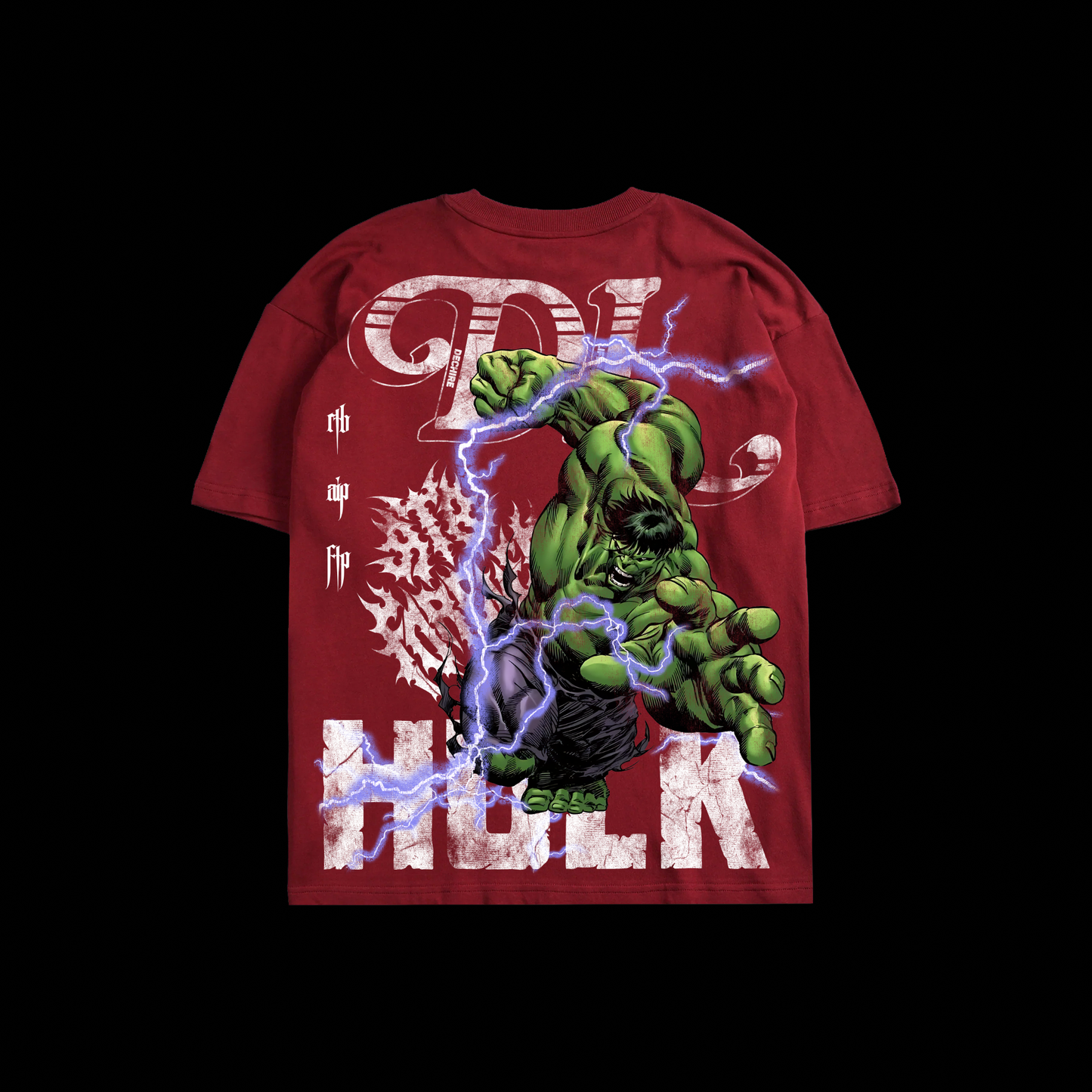 HULK | THE BEGINNING '1 OF 50' OS TEE IN BLACK/BLOOD RED