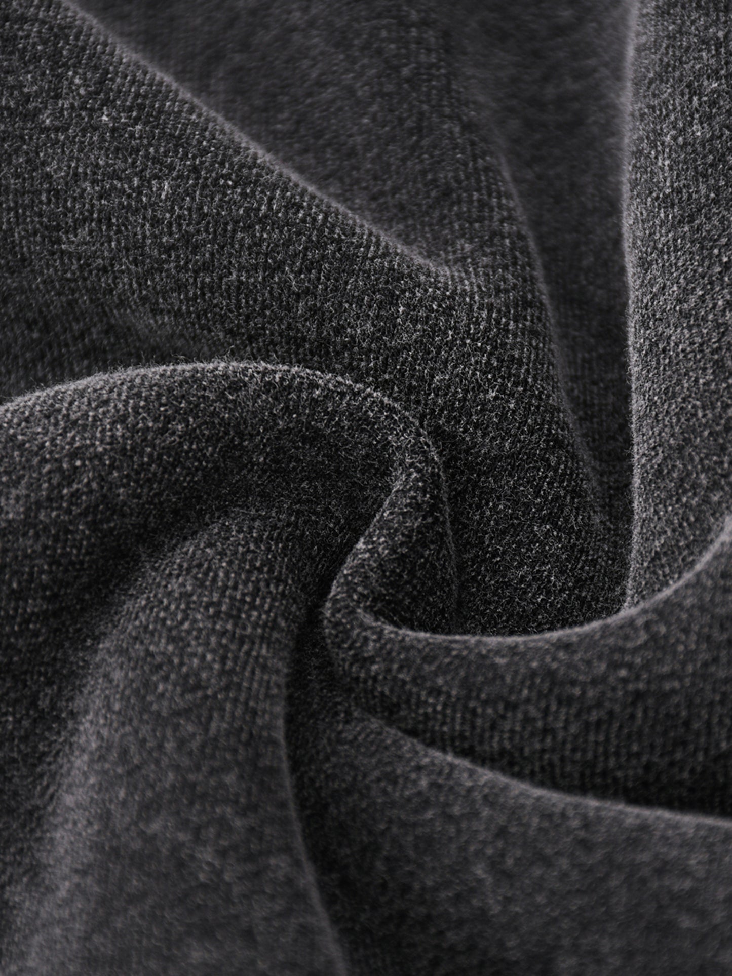 KISUKE: Geta-bōshi SNOW WASHED DOUBLE ZIP HOODIE IN FADED BLK