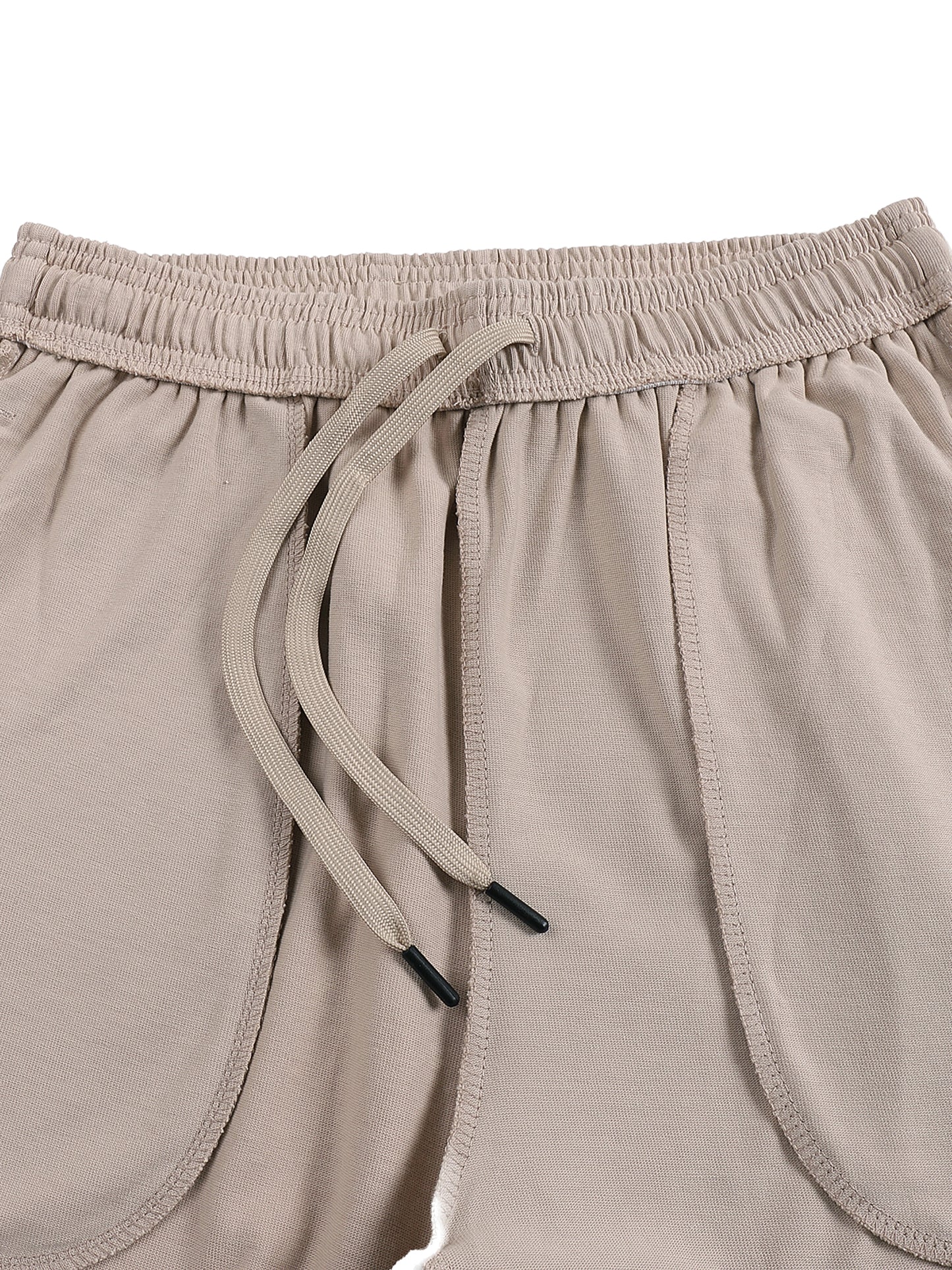 WHERE I REALLY COME FROM 'LIMITED' HVWT ATHLETIC SHORTS IN APRICOT