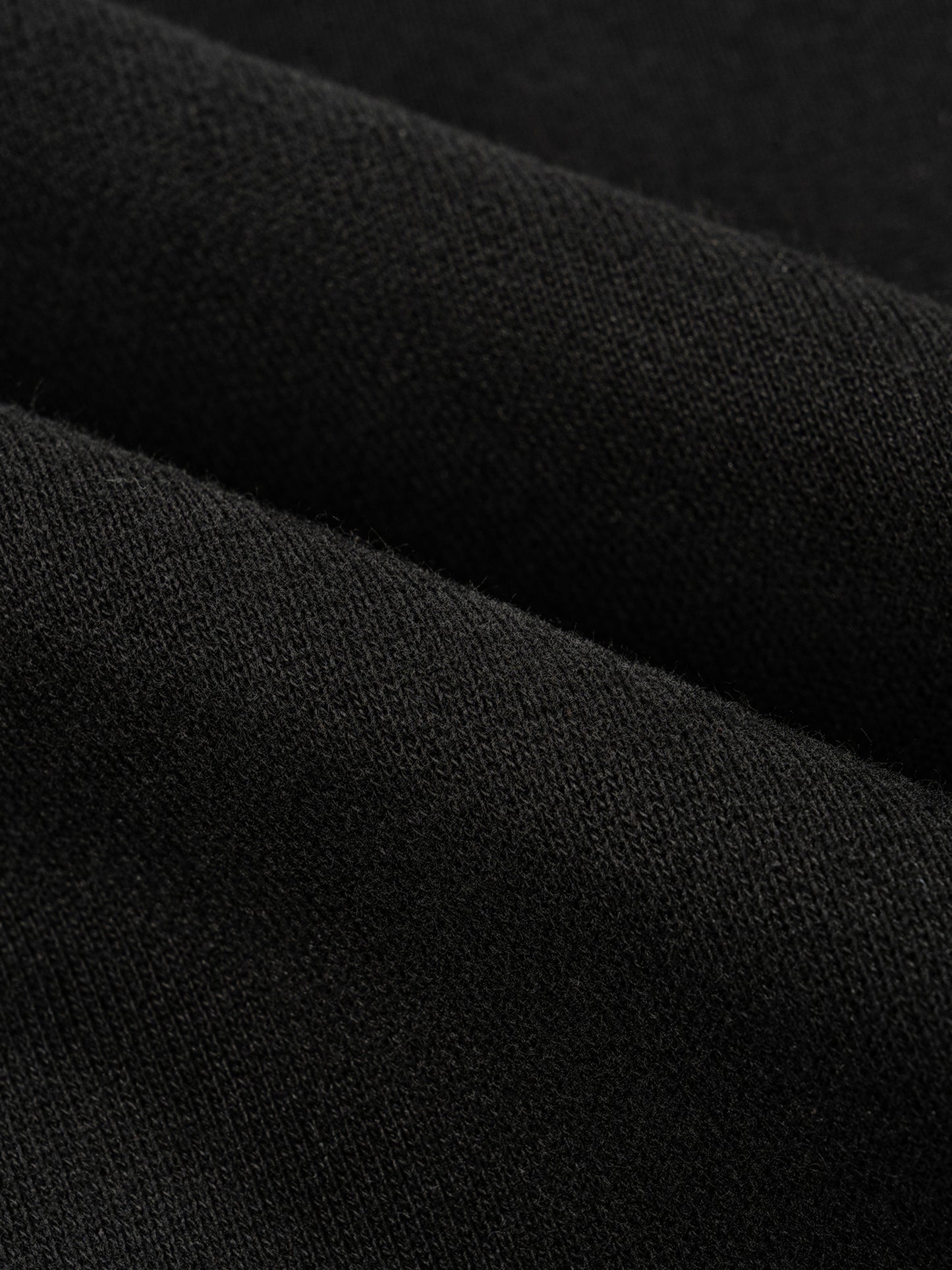 'dēmentō' BAGGY FLEECE WIDE LEG SWEATS IN MIDNIGHT BLK