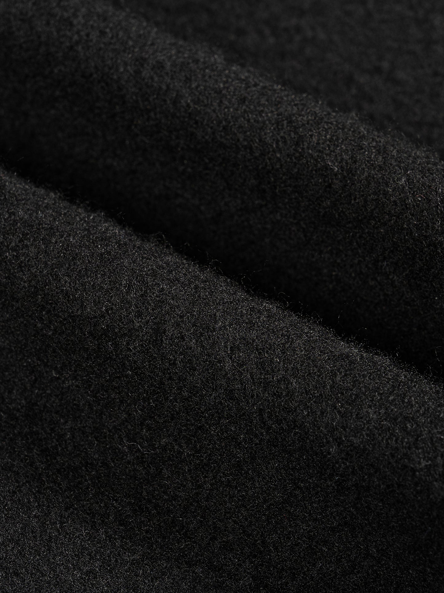 'dēmentō' BAGGY FLEECE WIDE LEG SWEATS IN MIDNIGHT BLK