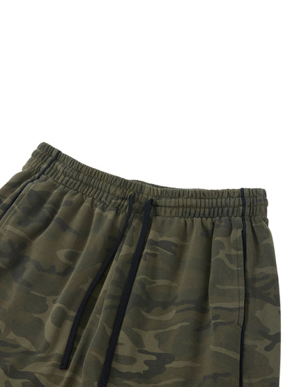 TRIBE ESSENTIALS | CAMO WIDE LEG SWEATS